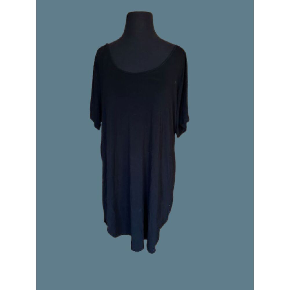 Black Tunic Top  T14343X 3X (I) NWT Boutique
